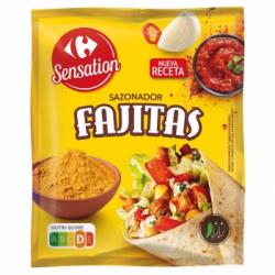 Sazonador para fajitas Sensation Carrefour 30 g.