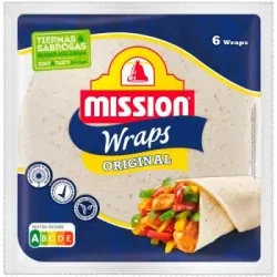 Tortillas de trigo original Mission 6 ud.