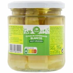 Yemas de espárrago muy gruesos Classic Carrefour 205 g.