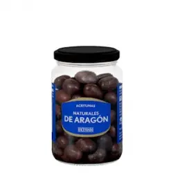 Aceitunas negras naturales de Aragón con hueso Hacendado