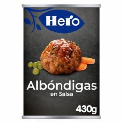 Albóndigas en salsa Hero sin aceite de palma 430 g.