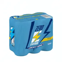 Bebida energética Energy Drink Zero Hacendado 6 latas X 250 ml