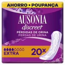 Compresas para incontinencia de orina extra Discreet Ausonia 20 ud.