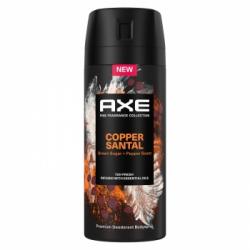 Desodorante en spray Copper Santal Axe 150 ml.
