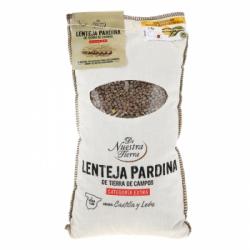 Lenteja pardina categoría extra De Nuestra Tierra 1 kg.