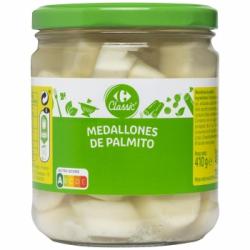 Palmitos en medallones Carrefour Classic sin lactosa 250 g.