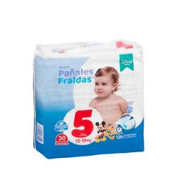 Pañales bebé talla 5 de 13-18 kg Deliplus Paquete 30 ud