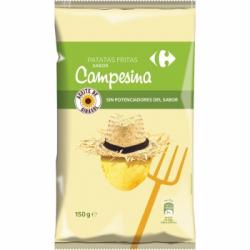 Patatas fritas sabor Campesina Carrefour 150 g.