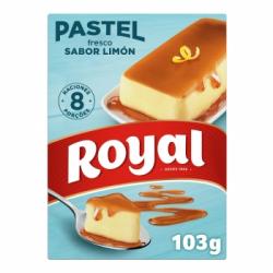 Preparado para hacer pastel sabor limón en polvo Royal 103 g.