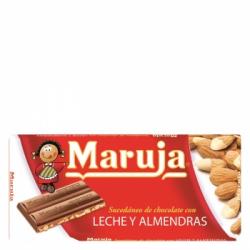 Chocolate con leche y almendras Maruja 150 g.