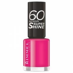 Esmalte de uñas 60 Seconds Super Shine no 323 Funtime Fuchsia Rimmel London 1 ud.