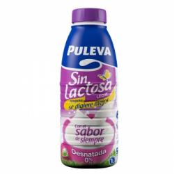 Leche desnatada 0% MG Puleva sin gluten sin lactosa botella 1 l.