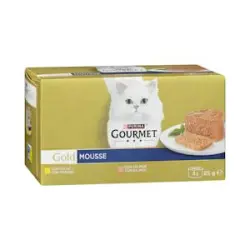 Mousse de carne y pescado Gourmet Gold gato adulto Purina