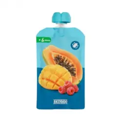 Papilla manzana, mango, frambuesa, plátano y papaya Hacendado +6 meses