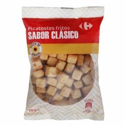 Picatostes fritos sabor clásico Carrefour 75 g.