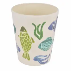 Vaso Bambú TABERSEO Samoa 8,5x9,8 cm - Decorado