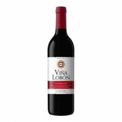 Vino D.O. Mancha tinto tempranillo Viña Lobón 75 cl.