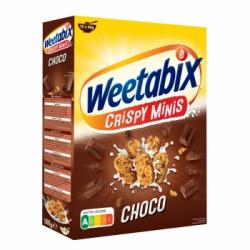 Cereales de chocolate Crispy Minis Weetabix 500 g.