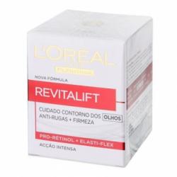 Contorno de ojos Anti-arrugas + firmeza L'Oréal-Revitalift 1 ud.