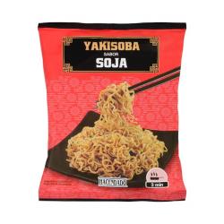 Fideos orientales Yakisoba sabor soja Hacendado Paquete 0.09 kg
