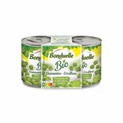 Guisantes ecológicos Bonduelle pack de 2 unidades de 130 g.