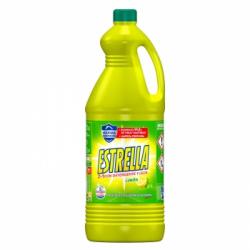 Lejía hogar con detergente frescor limón Estrella 2,87 l.