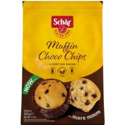 Muffin choco chips Schär sin gluten sin lactosa 225 g.