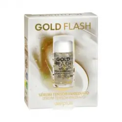 Sérum facial tensor inmediato Gold Flash Deliplus con láminas de oro