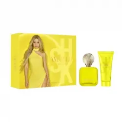Estuche Shakira Amarillo: agua de colonia 50 ml y loción corporal 75 ml.