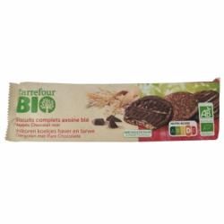 Galletas Diestive de avena con chocolate negro Carrefour Bio 200 g.