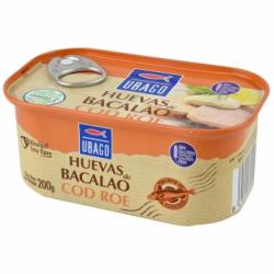 Huevas de bacalao Ubago sin gluten 200 g.