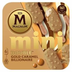 Mini bombón helado Gold Caramel Billionaire Double Magnum 6 ud.