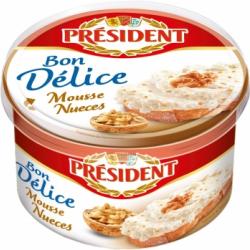 Mousse de queso con nueces Rondelé Président 125 g.