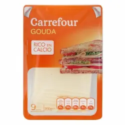 Queso gouda holland en lonchas Carrefour 200 g.