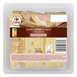 Queso ibérico viejo Extra Carrefour cuña 250 g.