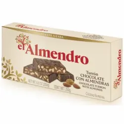 Turrón de chocolate con almendras El Almendro 250 g.