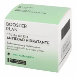 Crema de día antiedad hidratante para pieles mixta grasa Les Cosmetiques Booster Plan 50 ml.