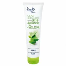 Crema de manos hidratante aloe vera Simpl Choice 150 ml.