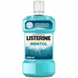 Enjuague bucal mentol Listerine 500 ml.