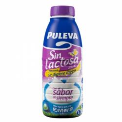 Leche entera Puleva sin gluten sin lactosa botella 1 l.