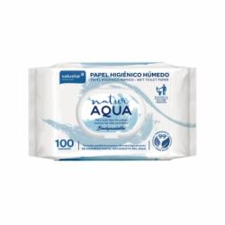 Papel higiénico húmedo Natur Aqua Naturalcare Salustar 100 ud.