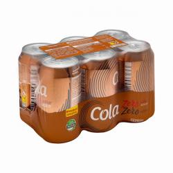 Refresco cola Hacendado zero azúcar zero cafeína 6 latas X 330 ml