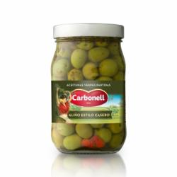 Aceitunas verdes aliño casero Carbonell Tarro 450 g