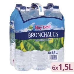 Agua mineral grande Bronchales 6 botellas X 1.5 L