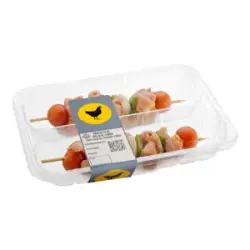 Brochetas de pollo al limón con varilla