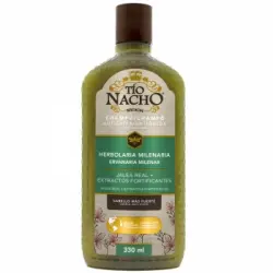 Champú anticaída herbolaria milenaria jalea real extractos fortificante Tío Nacho 330 ml.