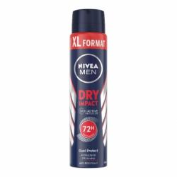 Desodorante en spray Dry Impact Nivea Men 250 ml.