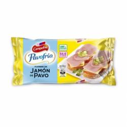 Fiambre de Jamón de pavo Campofrío - Pavofrío sin gluten sin lactosa 380 g.