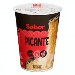 Fideos orientales sabor picante Hacendado Vaso 0.065 kg