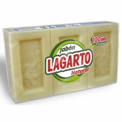 Jabón en pastillas natural Lagarto pack de 3 unidades de 200 g.